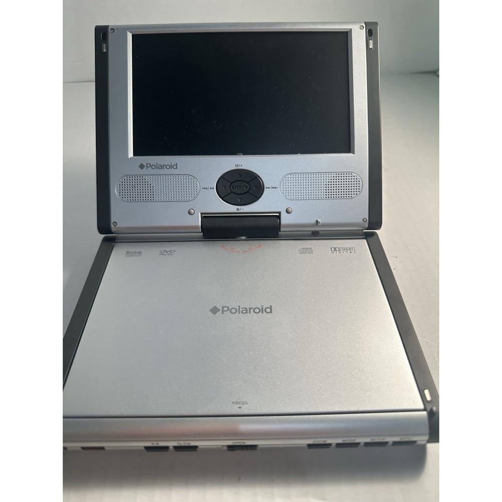 Polaroid PDM-0752 Portable DVD Player Dolby Digital TFT-LCD Silver.FOR PARTS